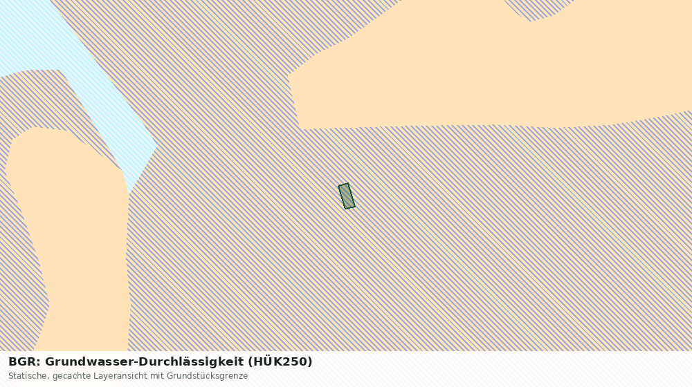 Statische Kartenansicht: BGR: Grundwasser-Durchlässigkeit (HÜK250)