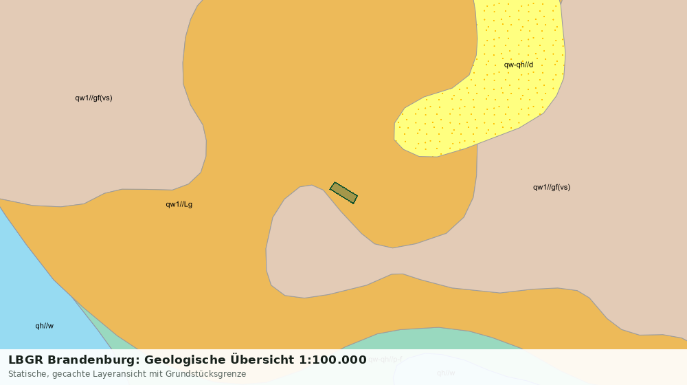 Statische Kartenansicht: LBGR Brandenburg: Geologische Übersicht 1:100.000