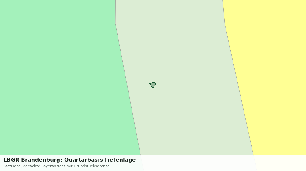 Statische Kartenansicht: LBGR Brandenburg: Quartärbasis-Tiefenlage
