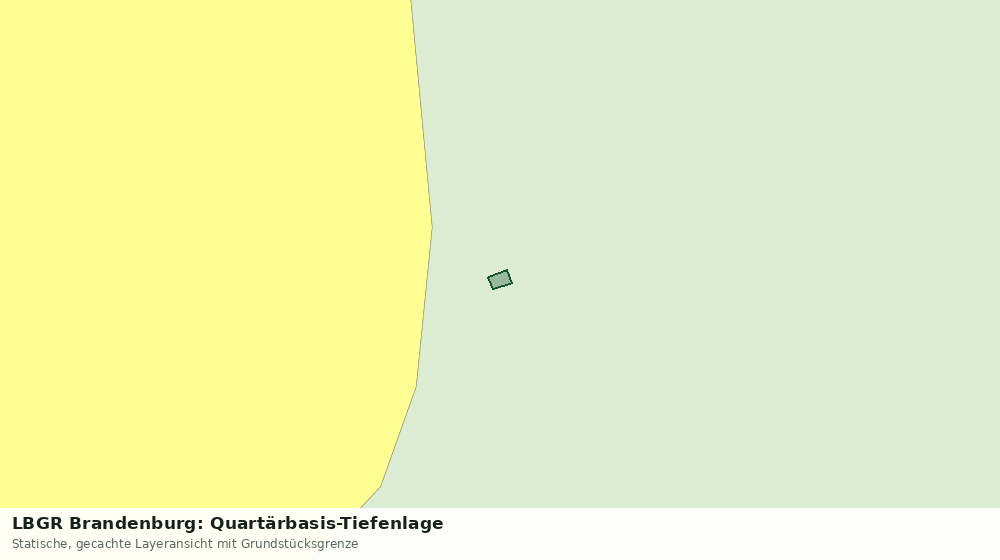 Statische Kartenansicht: LBGR Brandenburg: Quartärbasis-Tiefenlage