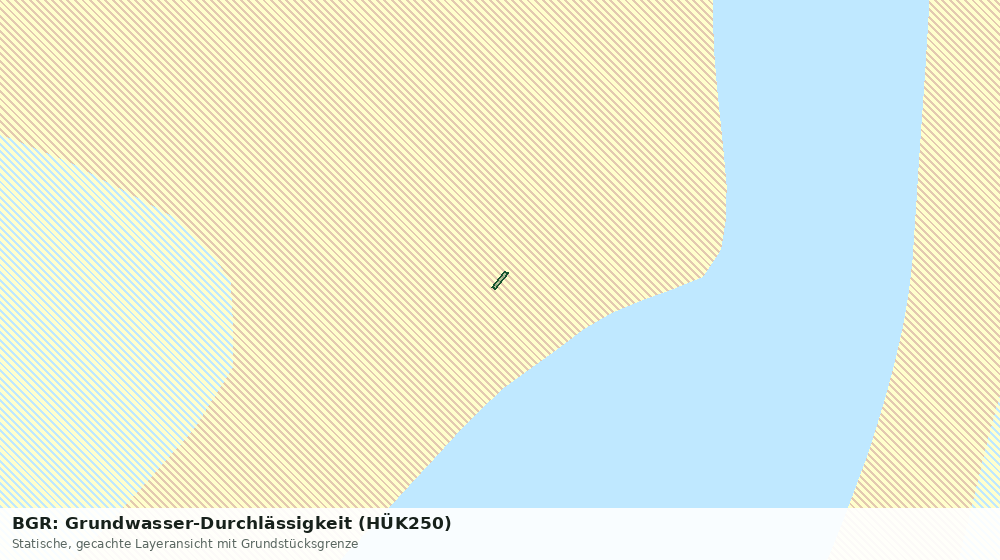 Statische Kartenansicht: BGR: Grundwasser-Durchlässigkeit (HÜK250)