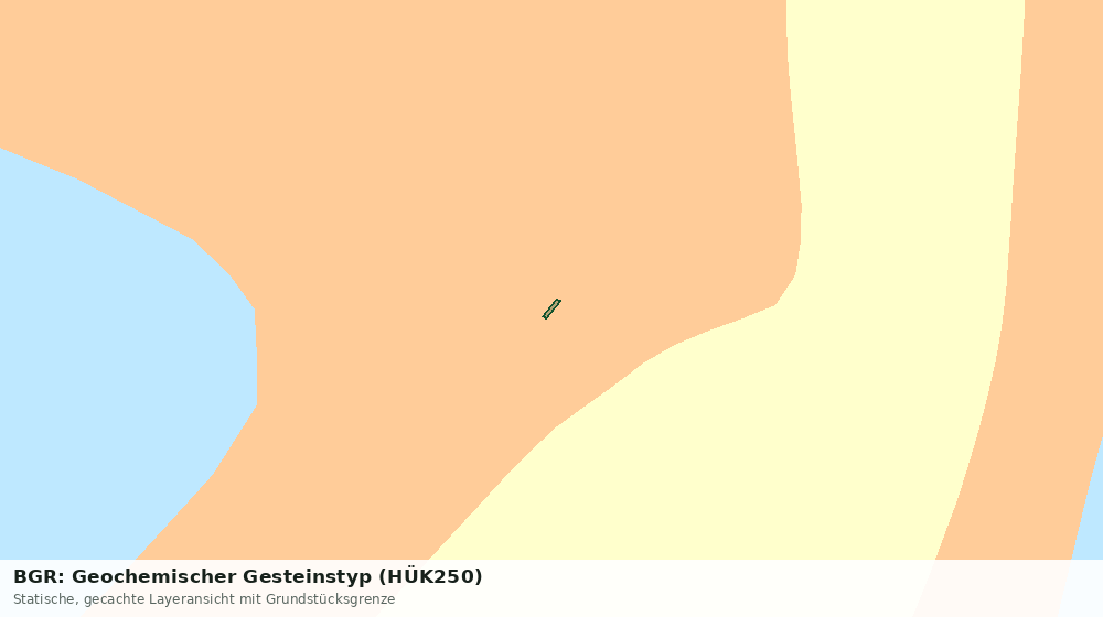 Statische Kartenansicht: BGR: Geochemischer Gesteinstyp (HÜK250)