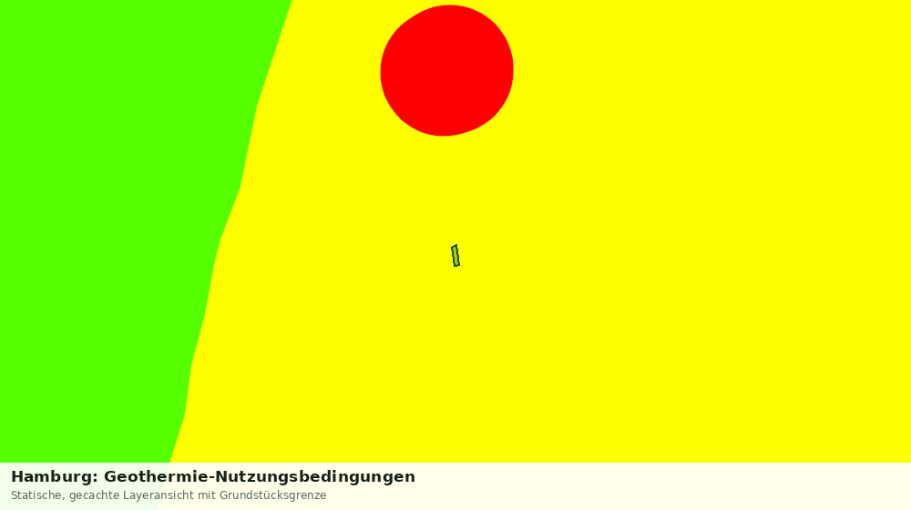 Statische Kartenansicht: Hamburg: Geothermie-Nutzungsbedingungen