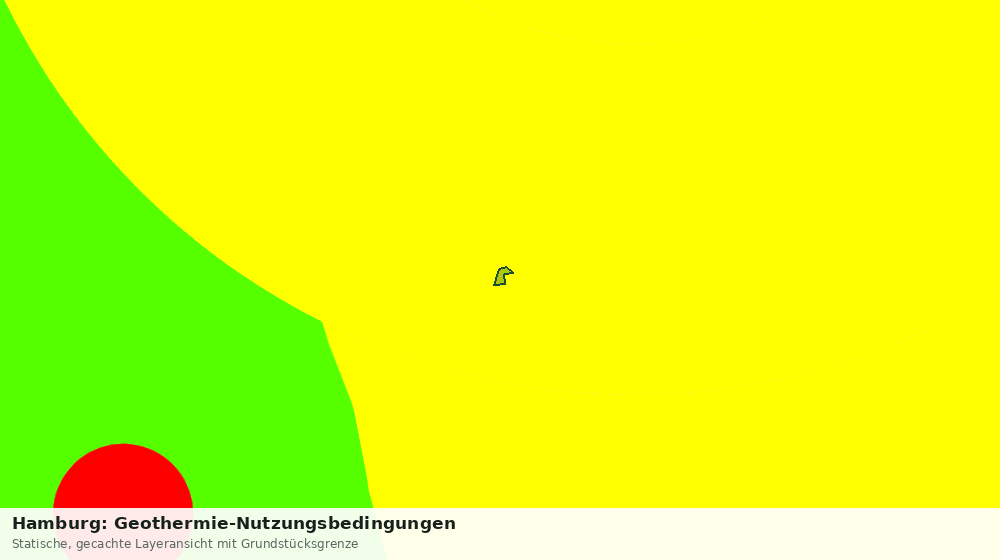 Statische Kartenansicht: Hamburg: Geothermie-Nutzungsbedingungen