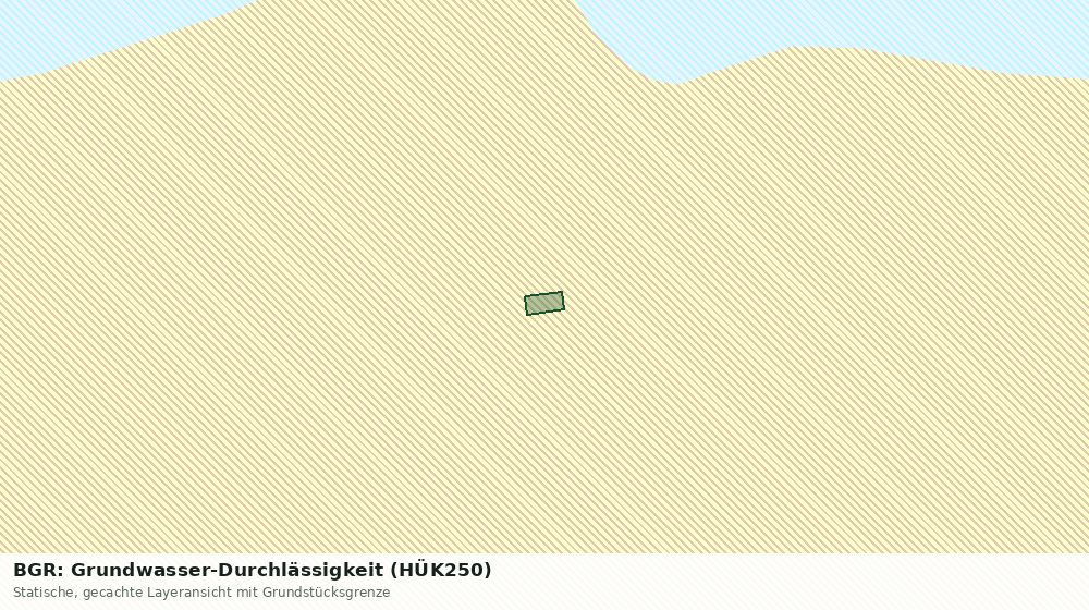 Statische Kartenansicht: BGR: Grundwasser-Durchlässigkeit (HÜK250)