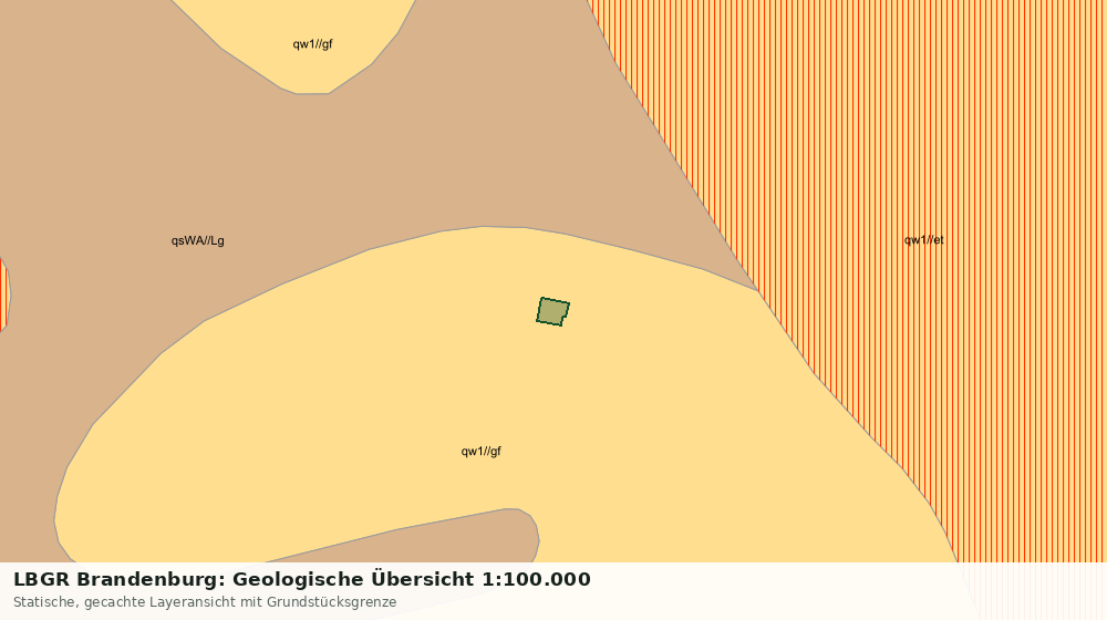 Statische Kartenansicht: LBGR Brandenburg: Geologische Übersicht 1:100.000
