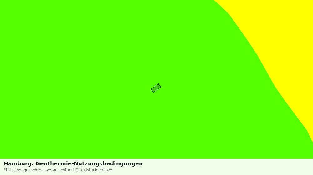 Statische Kartenansicht: Hamburg: Geothermie-Nutzungsbedingungen