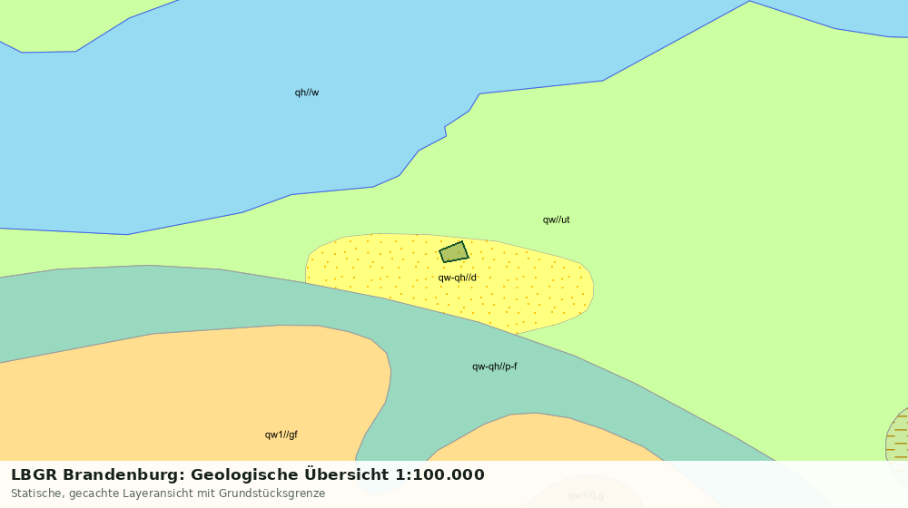 Statische Kartenansicht: LBGR Brandenburg: Geologische Übersicht 1:100.000
