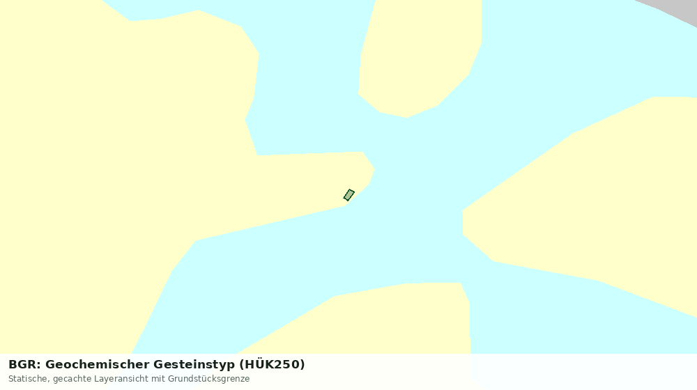 Statische Kartenansicht: BGR: Geochemischer Gesteinstyp (HÜK250)