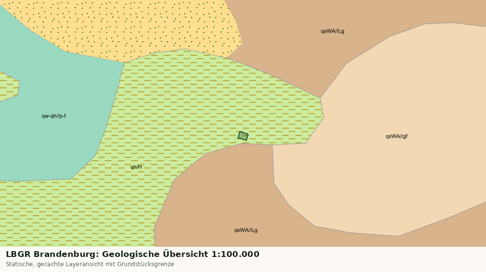 Statische Kartenansicht: LBGR Brandenburg: Geologische Übersicht 1:100.000
