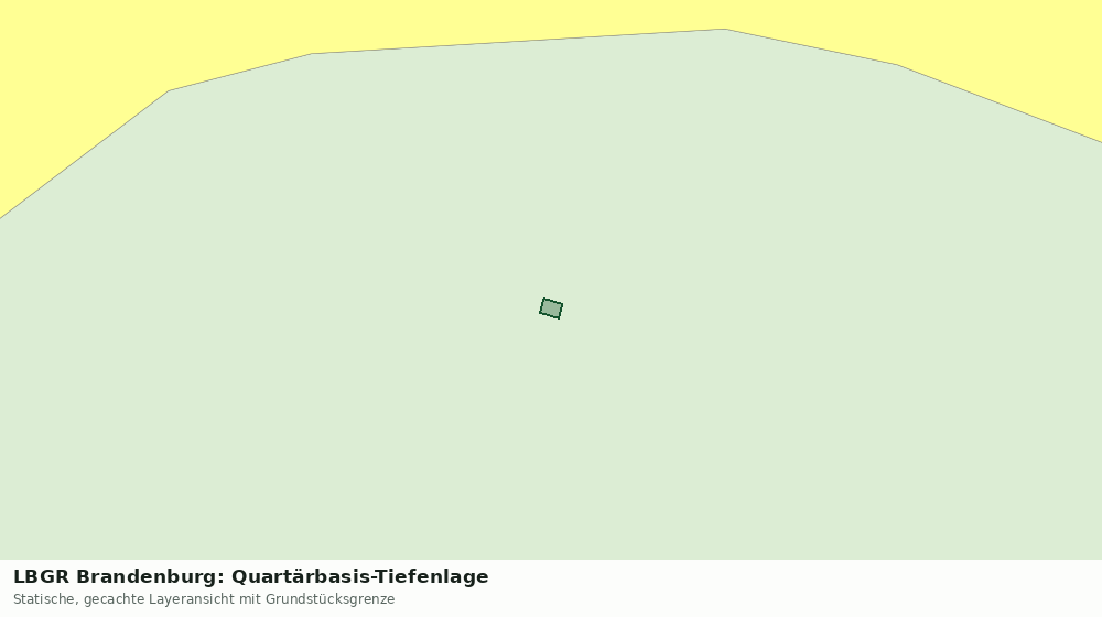 Statische Kartenansicht: LBGR Brandenburg: Quartärbasis-Tiefenlage