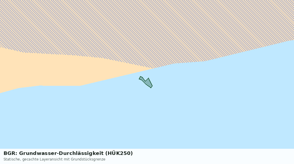 Statische Kartenansicht: BGR: Grundwasser-Durchlässigkeit (HÜK250)