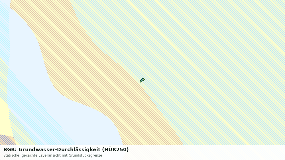 Statische Kartenansicht: BGR: Grundwasser-Durchlässigkeit (HÜK250)