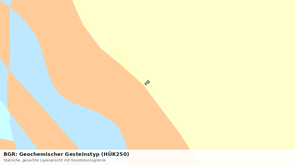 Statische Kartenansicht: BGR: Geochemischer Gesteinstyp (HÜK250)