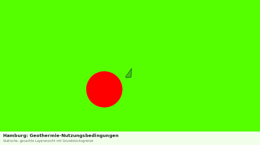 Statische Kartenansicht: Hamburg: Geothermie-Nutzungsbedingungen