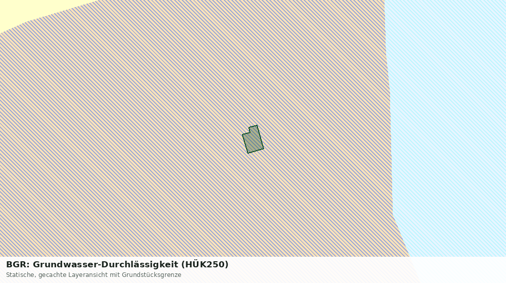 Statische Kartenansicht: BGR: Grundwasser-Durchlässigkeit (HÜK250)