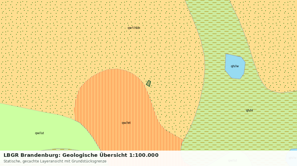 Statische Kartenansicht: LBGR Brandenburg: Geologische Übersicht 1:100.000