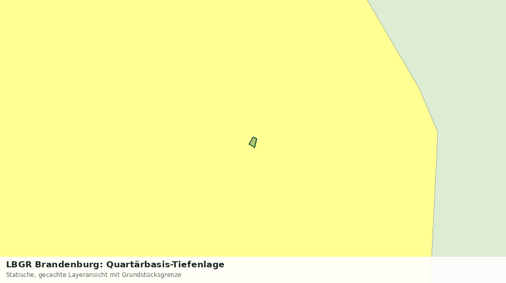 Statische Kartenansicht: LBGR Brandenburg: Quartärbasis-Tiefenlage