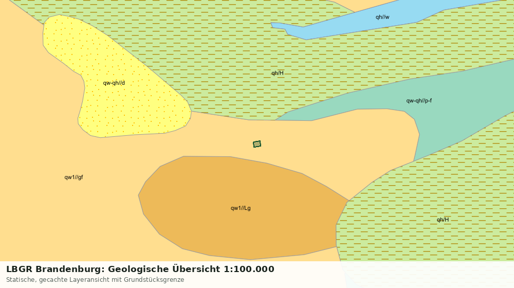 Statische Kartenansicht: LBGR Brandenburg: Geologische Übersicht 1:100.000