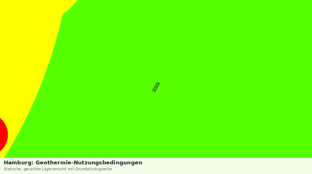 Statische Kartenansicht: Hamburg: Geothermie-Nutzungsbedingungen