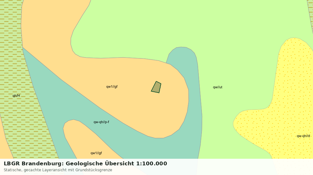Statische Kartenansicht: LBGR Brandenburg: Geologische Übersicht 1:100.000
