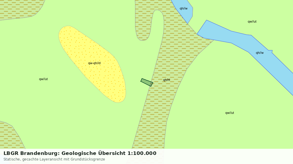 Statische Kartenansicht: LBGR Brandenburg: Geologische Übersicht 1:100.000