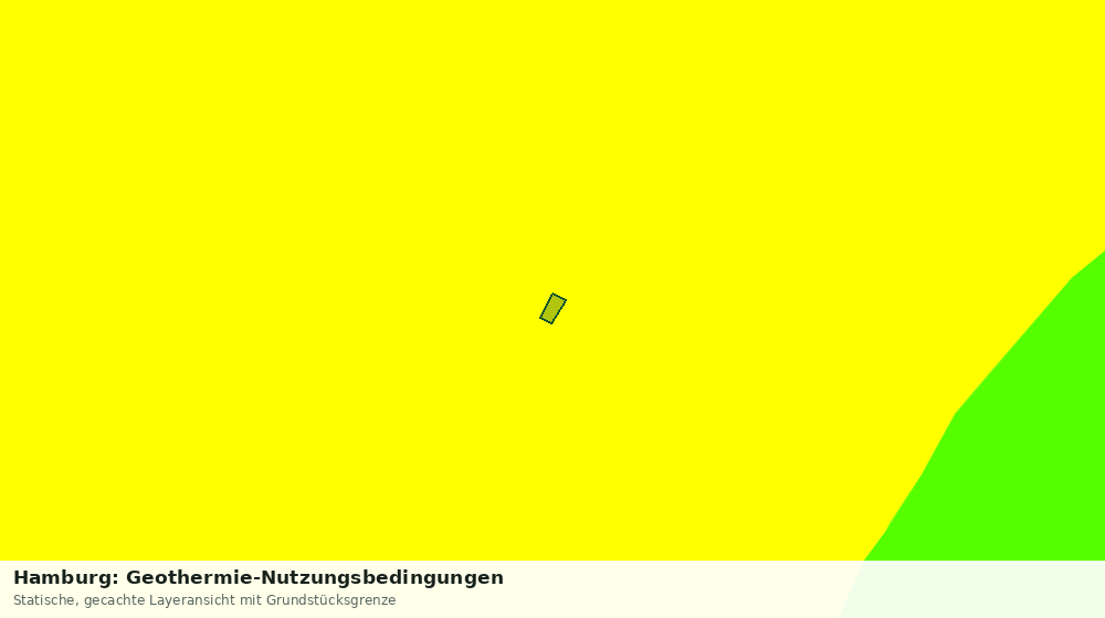 Statische Kartenansicht: Hamburg: Geothermie-Nutzungsbedingungen