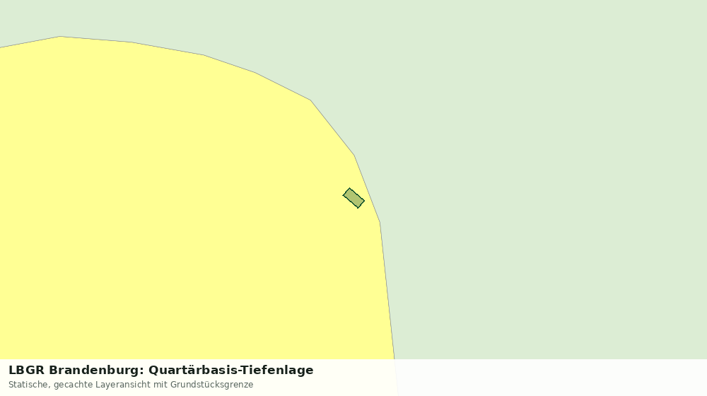 Statische Kartenansicht: LBGR Brandenburg: Quartärbasis-Tiefenlage