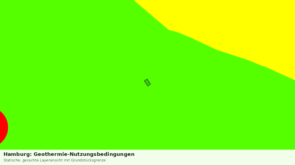 Statische Kartenansicht: Hamburg: Geothermie-Nutzungsbedingungen