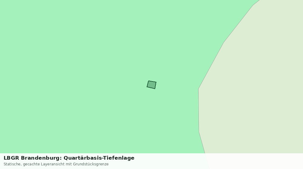 Statische Kartenansicht: LBGR Brandenburg: Quartärbasis-Tiefenlage
