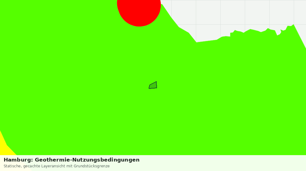 Statische Kartenansicht: Hamburg: Geothermie-Nutzungsbedingungen