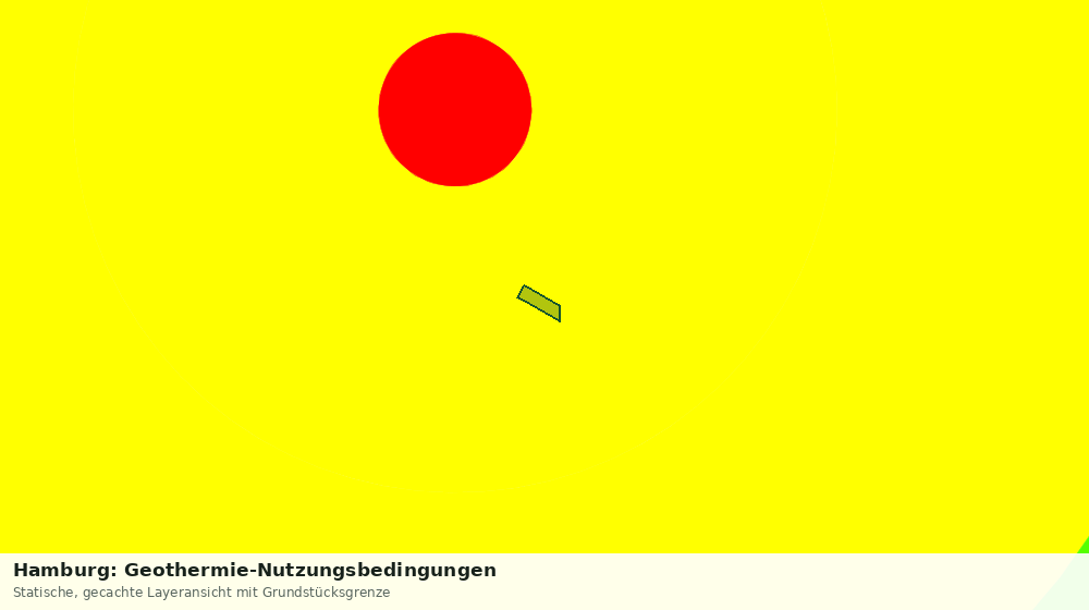 Statische Kartenansicht: Hamburg: Geothermie-Nutzungsbedingungen