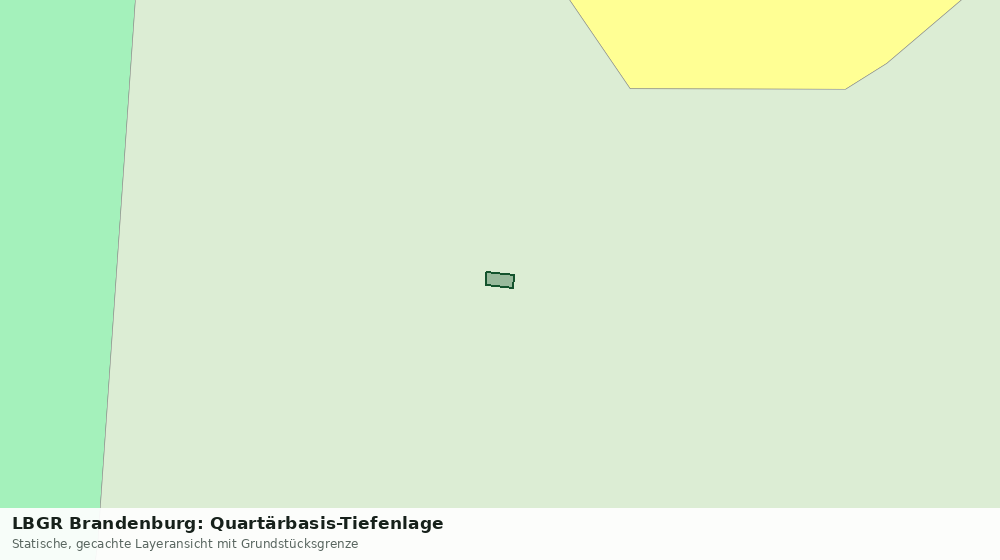 Statische Kartenansicht: LBGR Brandenburg: Quartärbasis-Tiefenlage