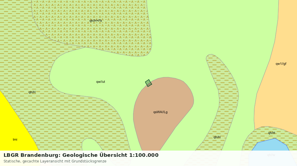 Statische Kartenansicht: LBGR Brandenburg: Geologische Übersicht 1:100.000