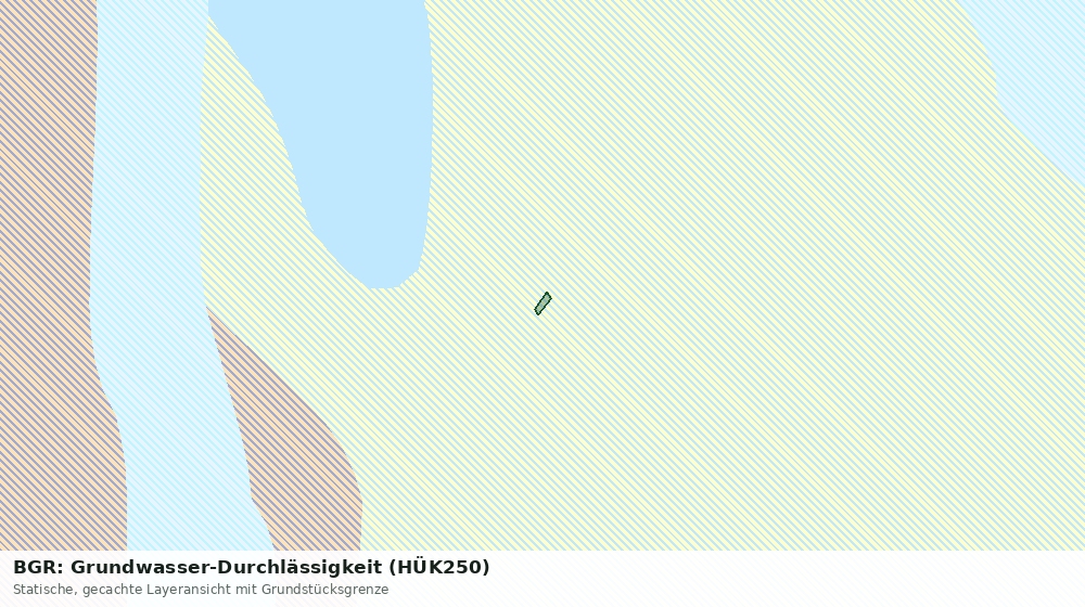 Statische Kartenansicht: BGR: Grundwasser-Durchlässigkeit (HÜK250)