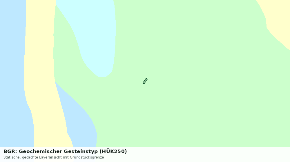 Statische Kartenansicht: BGR: Geochemischer Gesteinstyp (HÜK250)