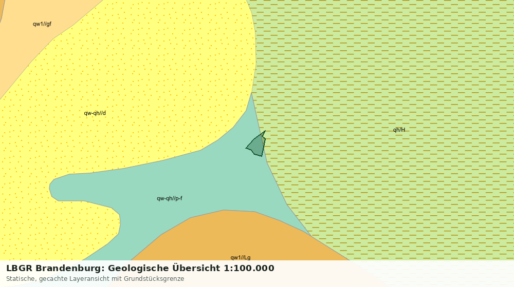 Statische Kartenansicht: LBGR Brandenburg: Geologische Übersicht 1:100.000