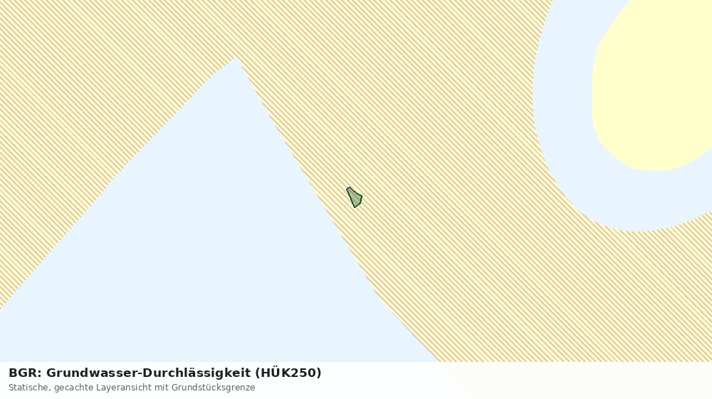 Statische Kartenansicht: BGR: Grundwasser-Durchlässigkeit (HÜK250)