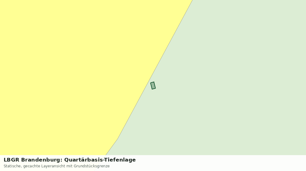 Statische Kartenansicht: LBGR Brandenburg: Quartärbasis-Tiefenlage