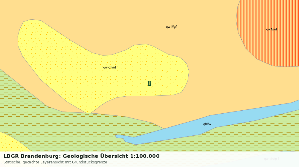 Statische Kartenansicht: LBGR Brandenburg: Geologische Übersicht 1:100.000