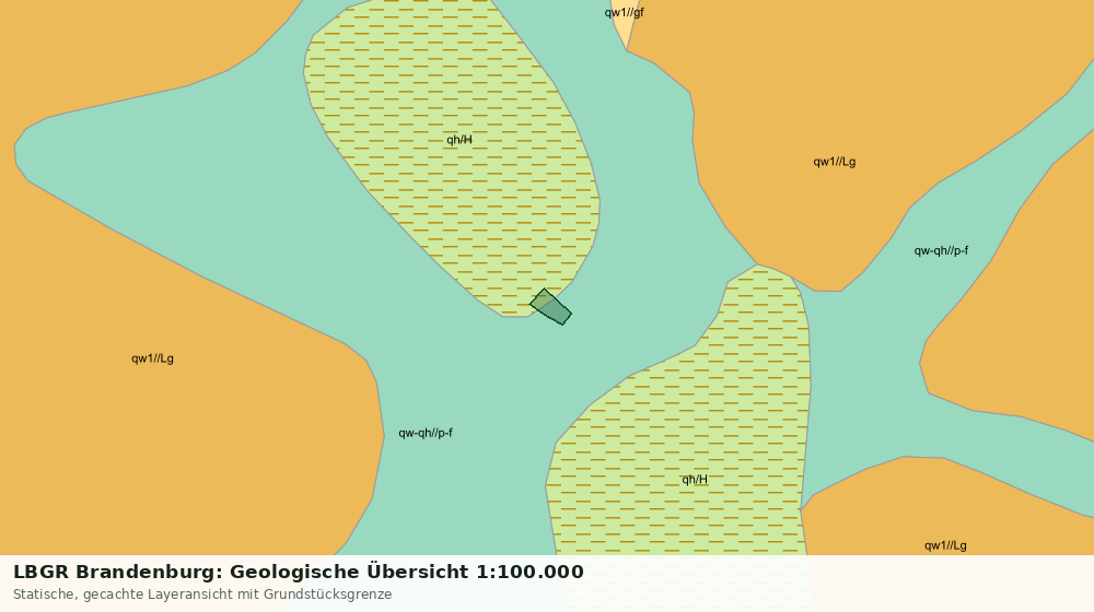 Statische Kartenansicht: LBGR Brandenburg: Geologische Übersicht 1:100.000