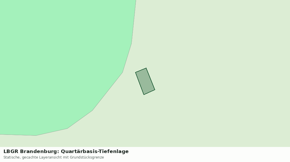 Statische Kartenansicht: LBGR Brandenburg: Quartärbasis-Tiefenlage
