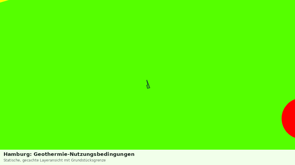 Statische Kartenansicht: Hamburg: Geothermie-Nutzungsbedingungen
