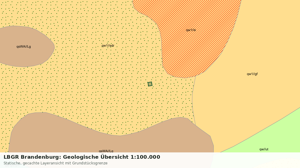 Statische Kartenansicht: LBGR Brandenburg: Geologische Übersicht 1:100.000