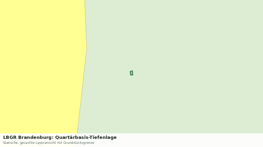 Statische Kartenansicht: LBGR Brandenburg: Quartärbasis-Tiefenlage