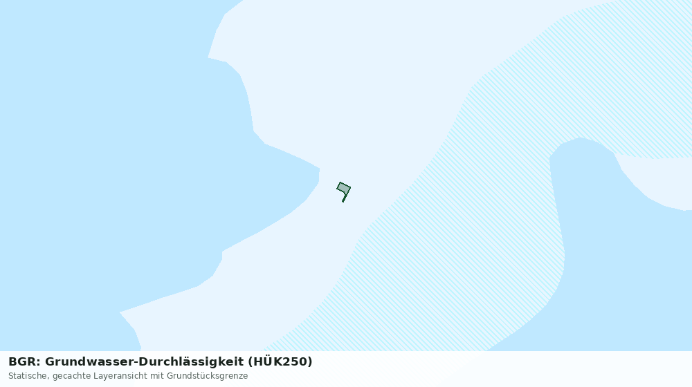 Statische Kartenansicht: BGR: Grundwasser-Durchlässigkeit (HÜK250)