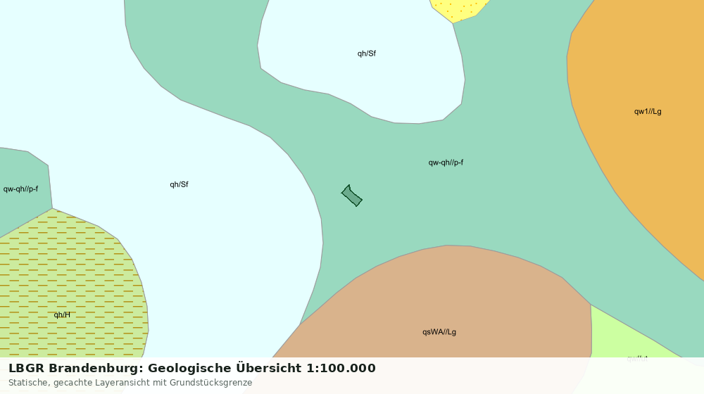 Statische Kartenansicht: LBGR Brandenburg: Geologische Übersicht 1:100.000