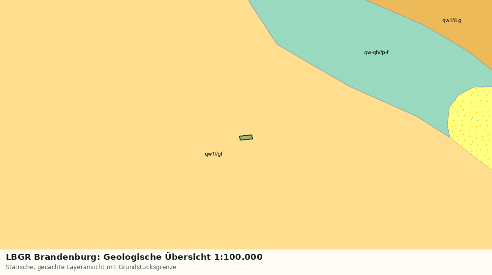 Statische Kartenansicht: LBGR Brandenburg: Geologische Übersicht 1:100.000