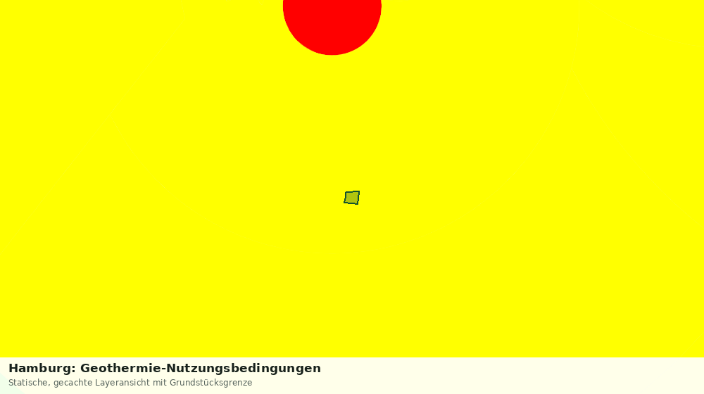 Statische Kartenansicht: Hamburg: Geothermie-Nutzungsbedingungen