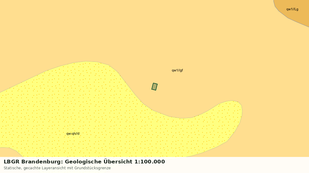 Statische Kartenansicht: LBGR Brandenburg: Geologische Übersicht 1:100.000